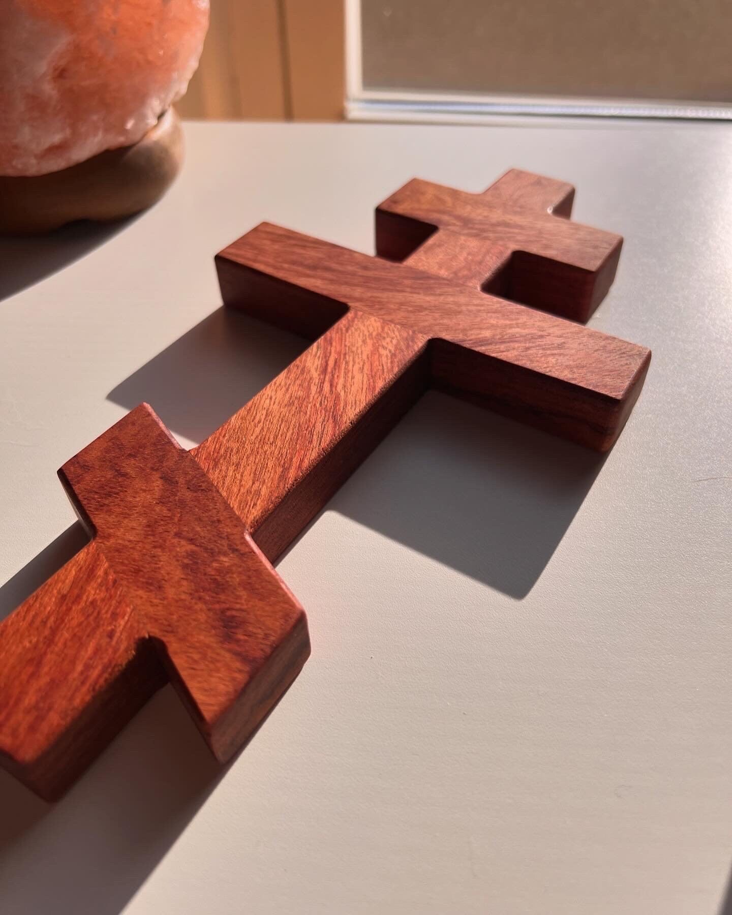 Bubinga Wooden Orthodox Wall Cross