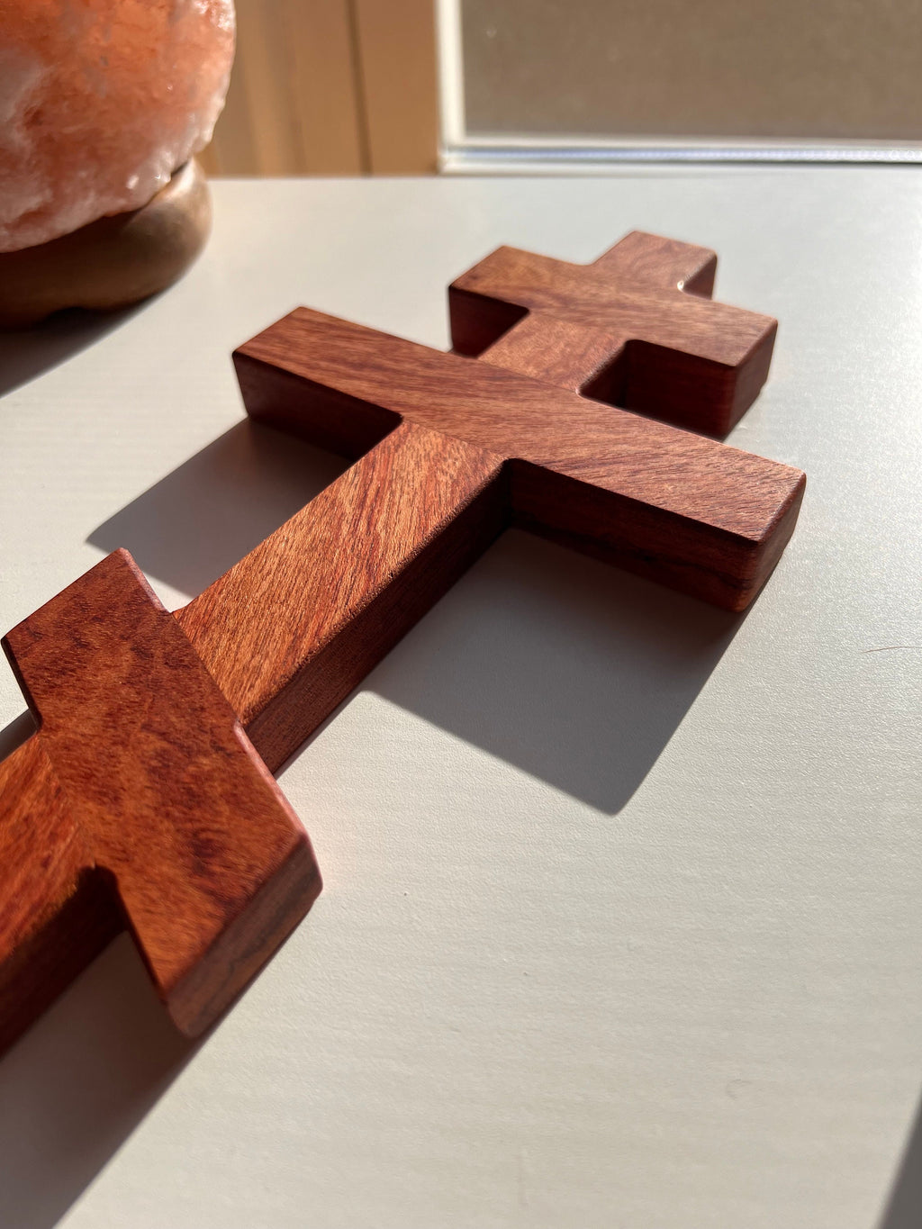 Bubinga Wooden Orthodox Wall Cross