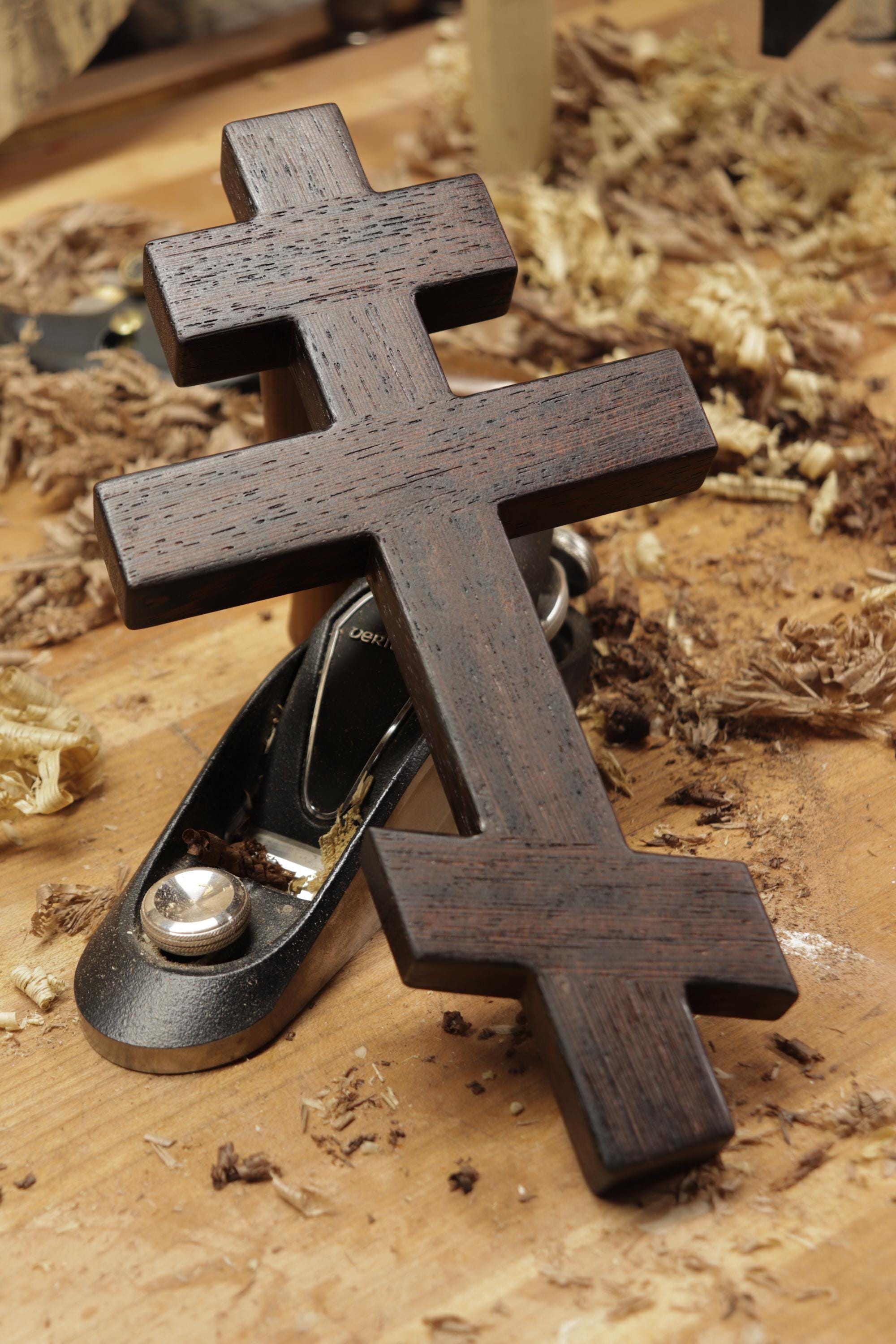 Wenge Wood Orthodox Wall Cross
