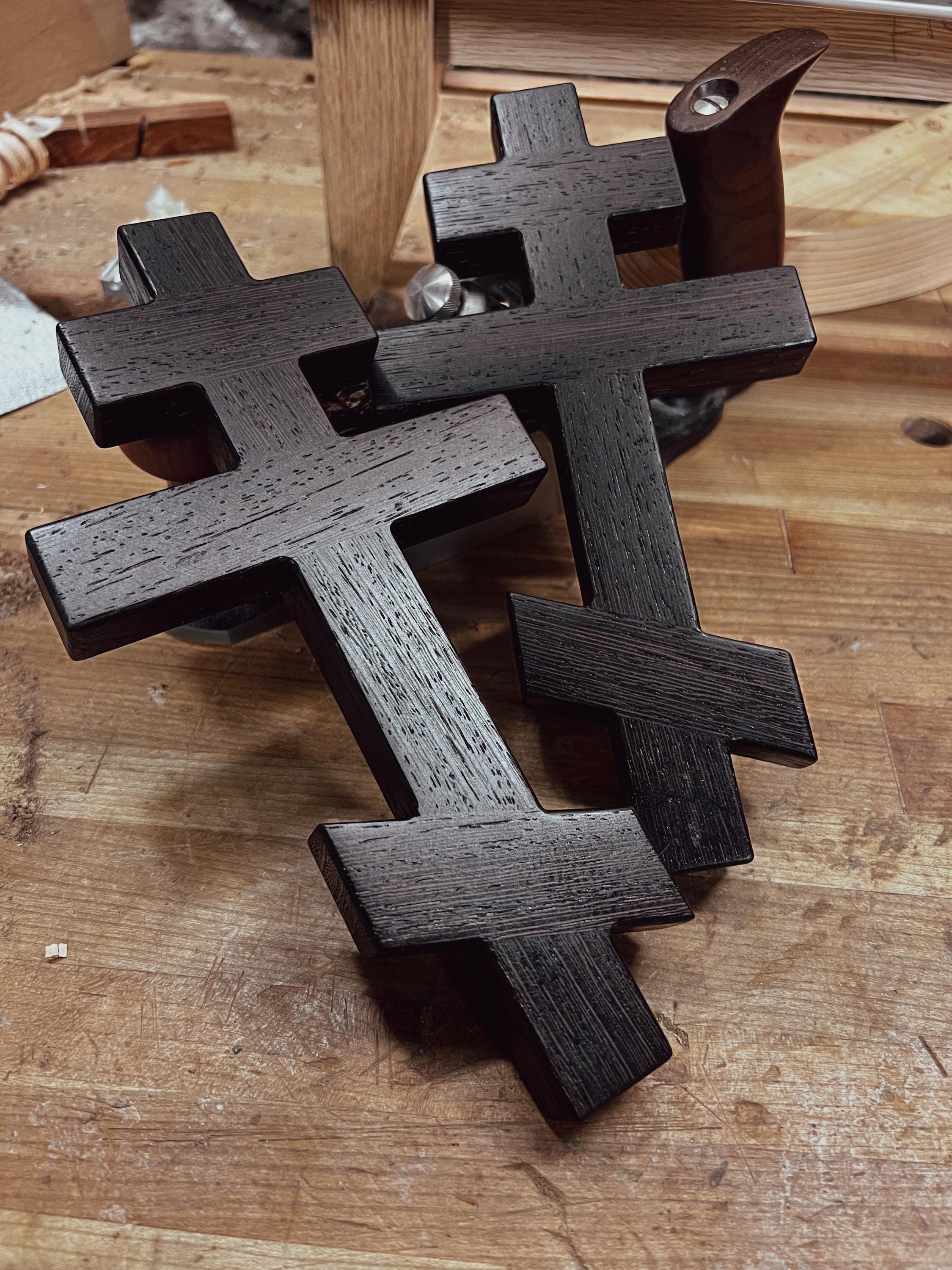 Wenge Wood Orthodox Wall Cross
