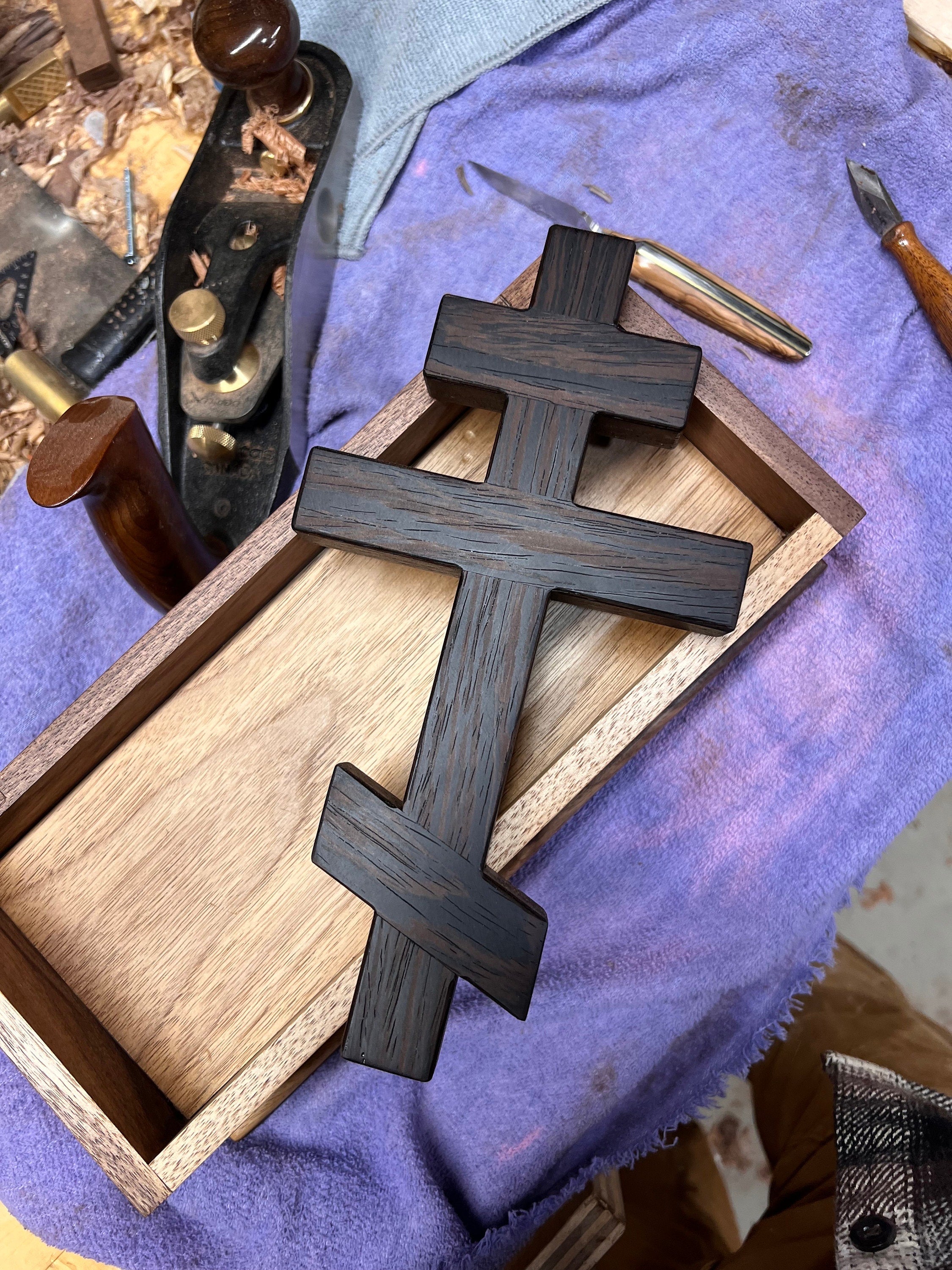 Wenge Wood Orthodox Wall Cross