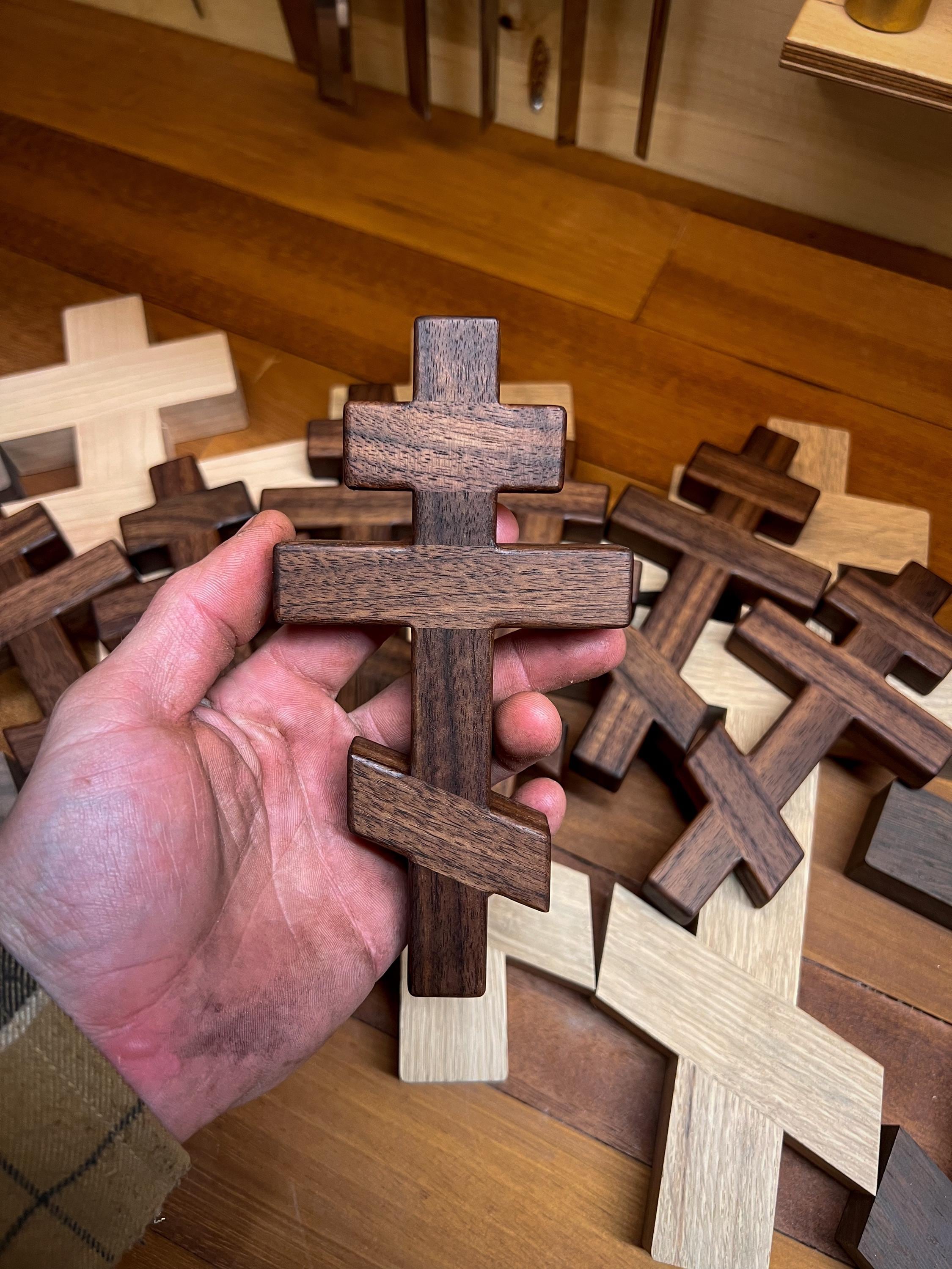 Walnut Orthodox wall Cross