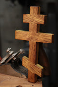 Teak Wood Orthodox Wall Cross