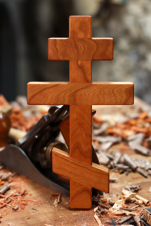 Black Cherry Orthodox Wall Cross