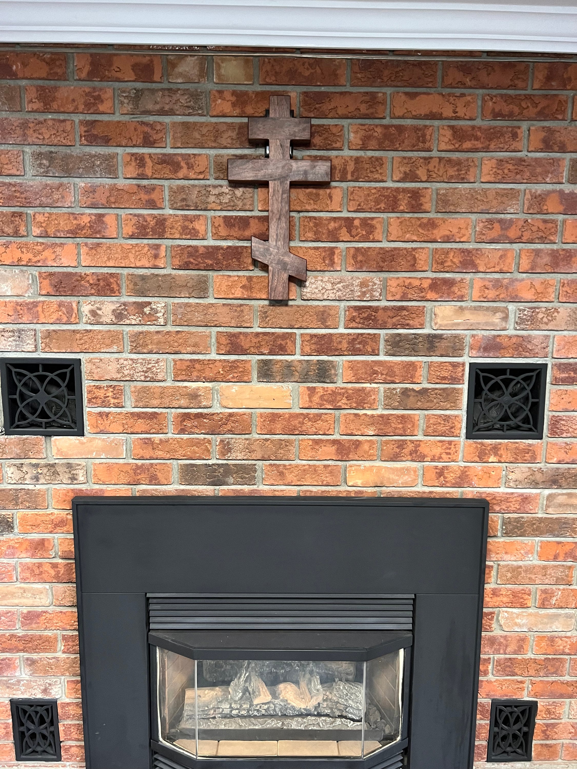 Extra Large Orthodox Walnut Wall Cross