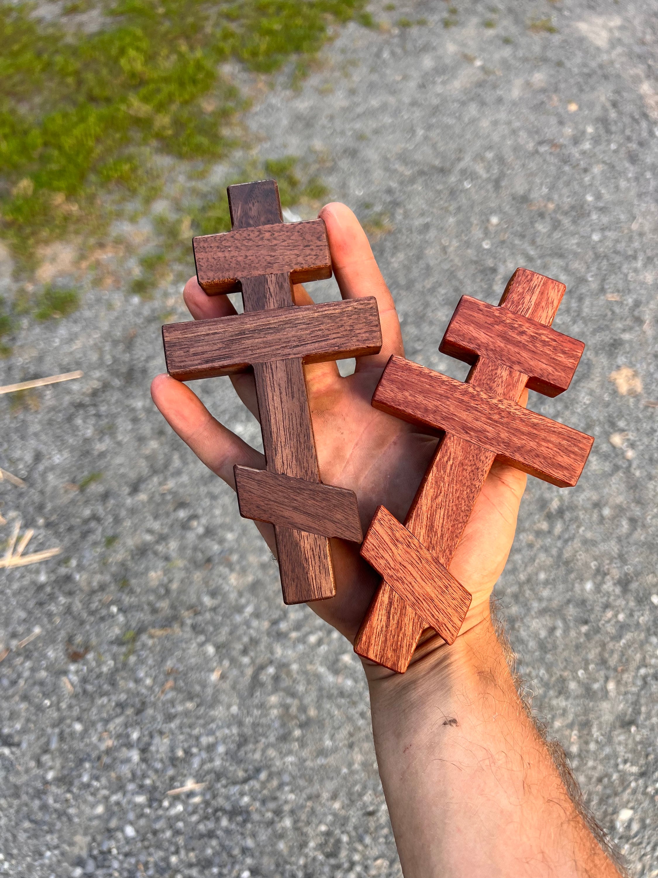 Walnut Orthodox wall Cross