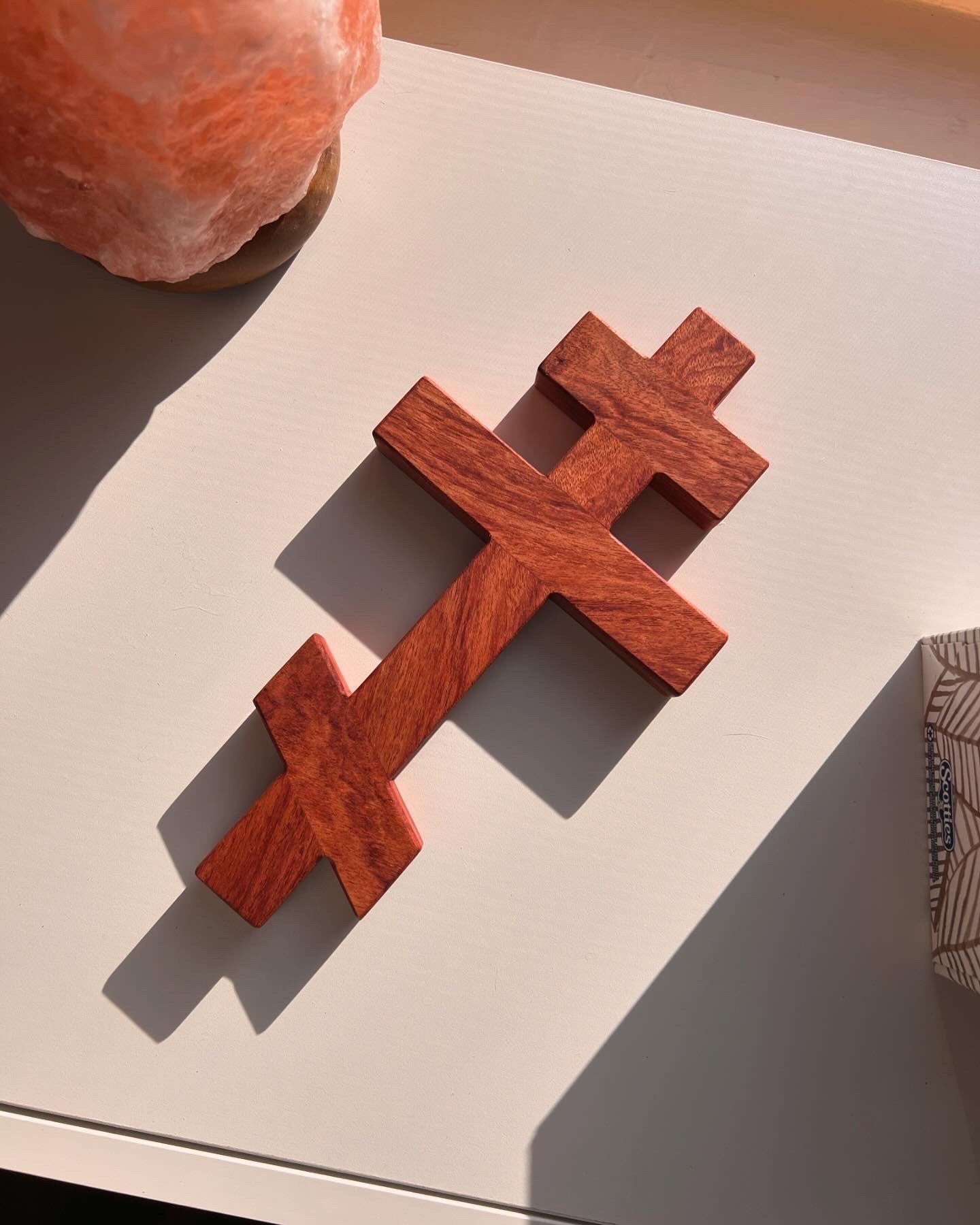 Bubinga Wooden Orthodox Wall Cross
