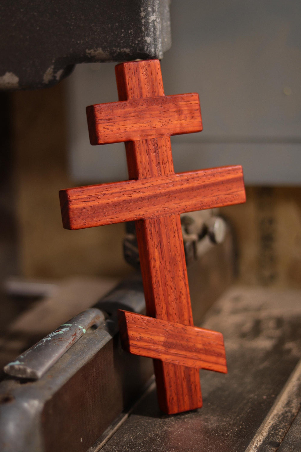 Padauk Wood Orthodox Wall Cross